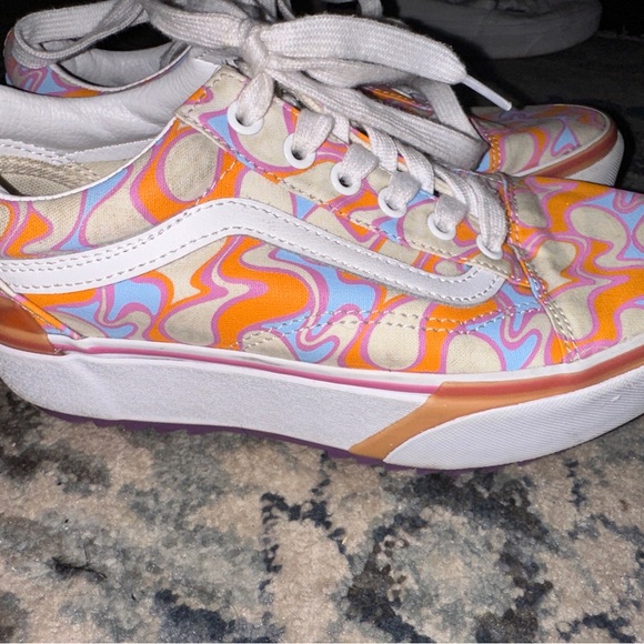 Vans Tapered Stacked UV Ink Sunwaves Sneakers size 7 - Picture 2 of 7